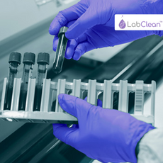 LabClean (New Packaging) KoolTouch Brand, Powder Free Nitrile Exam Glove (Blue), 9.5" - Medium