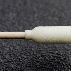 Foamtec CleanWIPE® Rigid Medium Bulb Foam Tip over Cotton Swabs with Wooden Handle - 8,000 Swabs/Case - HT1206