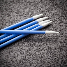 Foamtec UltraSOLV® Mini Semi-Flexible Spear Foam Tip Swabs - 12,500 Swabs/Case - HT1714-500