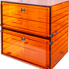 Plas-Labs Desiccators, Amber acrylic 863-CGA/NS