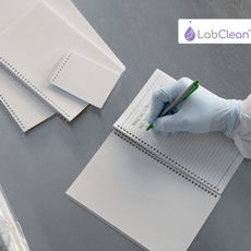 LabClean Class 100 Compatible Cleanroon Notebook, Amide/Silicone Free; Size 8.5” x 11”; Color White