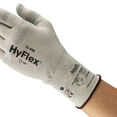 Ansell HyFlex 11-318 Lightweight Industrial Gloves with Barehand like Comfort and Cut Protection, Touchscreen Capability Size 7, 12 Pairs per Bag, 12 Bags per Case, 144 Pairs per Case Total