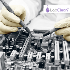 LabClean V---Clean Powder Free Latex Glove, Cleanroom Compatible, 12” ---  Large