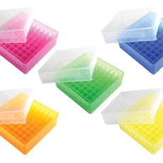 Heathrow Scientific 81-Well Micro Tube Storage Box, Assorted - 120040