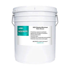 DuPont MOLYKOTE 3452 Chemical Resistant Valve Lubricant White 18.1 kg Pail - 3452 GRSE 18.1KG PAIL