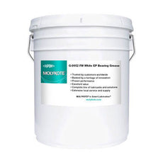 DuPont MOLYKOTE G-0052 FM EP Bearing Grease White 15 kg Pail - G-0052FM WHITE EP2 15KG