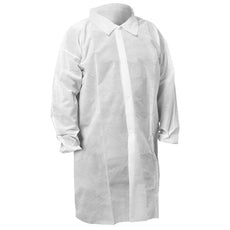 Kimberly Clark KLNGD KGA10 Lt Wt Lab/Vis Coat Wht 2XL - 67317