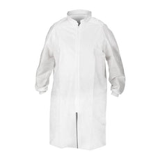 Kimberly Clark KT A8 Lab Coat w/Zipper,White,4XL,25 - 51936