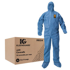 Kimberly Clark KLNGD A20 Coverall Hood/Boot Blu XL - 58524