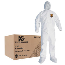 Kimberly Clark KLNGD A20 Coverall Hood/Boot Wht 5XL - 27258