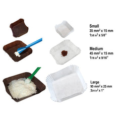 LevGo smartBoats Disposable Paper Weighing Boats, Fsc Mix Credit, White, Large, 2000/Cs - 20303