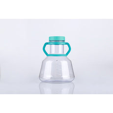 5L PC High Efficient Erlenmeyer Flasks, Flat Base, Seal Cap, Sterile, 1/pk, 4/cs - 787001