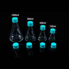 250mL PETG Square Storage Bottle, Bio-directional Transfer Cap with TPE Tube 10/cs - C50921-BBB060A