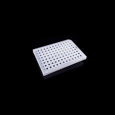 0.2ml 96 Well PCR Plate, Semi Skirt, Clear, A12 notch, 25/pk, 100/cs - 402301