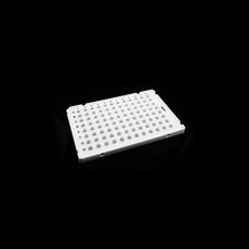 0.1ml 96 Well PCR Plate, Semi Skirt, White, A1 notch, 25/pk, 100/cs - 402411