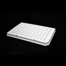 100ul?96?Well?PCR?Plates,?Semi?Skirt,?Roche,?H12 Notch,?White, 10/pk, 50/cs - 402712