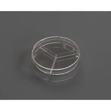 100 x 15 mm Petri Dish, Y-Plate (3-section), stackable, sterile, 20/pk, 500/cs - 753021