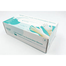 Latex examination gloves, powder free, small, 100/box,1000/cs - 901011