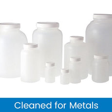 Qorpak Wide Mouth Round Bottles, Cleaned for Metals 24/Case - PLC-03526