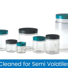 Qorpak Straight Sided Round Jars, Cleaned for Semi-Volatiles 24/Case - GLC-01606