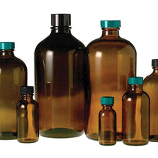 Qorpak Amber Boston Round Bottles 288/Case - 280549