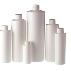 Qorpak HDPE Cylinder Bottles - White 300/Case - PLC-05766