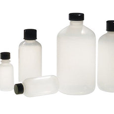 Qorpak LDPE Boston Round Bottles - Natural 850/Case - PLA-03332