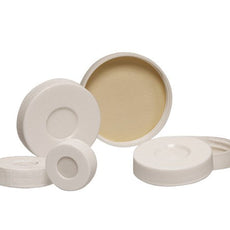 Qorpak Polypropylene Hole Caps with Bonded Septa 120/Case - CAP-06681