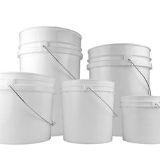 Qorpak White HDPE Open Head Pails 300/Case - 240125