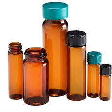 Qorpak Amber Screw Thread Sample Vials 144/Case - GLC-04885