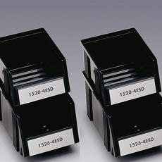 Treston Set of 4 ESD stacking bins, black (2) 1525-4ESD (2) 1520-4ESD - SBS4-2ESD