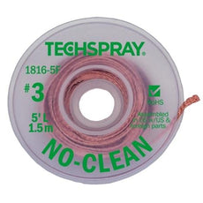 Techspray No-Clean Green #3 Braid - 5' - 1816-5F