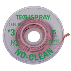 Techspray No-Clean Green #3 Braid - 10' - 1816-10F