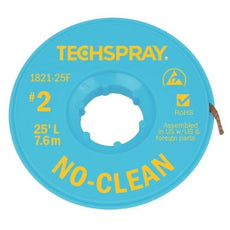 Techspray No-Clean Yellow #2 Braid - 25' AS - 1821-25F