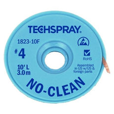 Techspray No-Clean Blue #4 Braid - 10' AS - 1823-10F