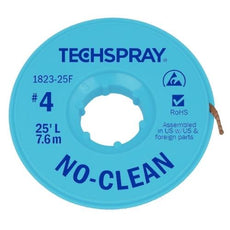 Techspray No-Clean Blue #4 Braid - 25' AS - 1823-25F
