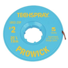 Techspray Pro Wick Yellow #2 Braid - 25' - 1802-25F