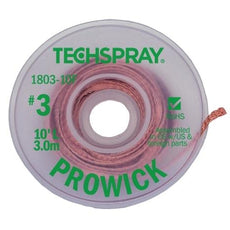 Techspray Pro Wick Green #3 Braid - 10' - 1803-10F