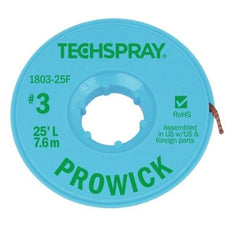 Techspray Pro Wick Green #3 Braid - 25' - 1803-25F