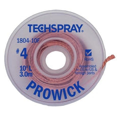 Techspray Pro Wick Blue #4 Braid - 10' - 1804-10F
