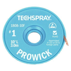 Techspray Pro Wick White #1 Braid - 10' AS - 1808-10F