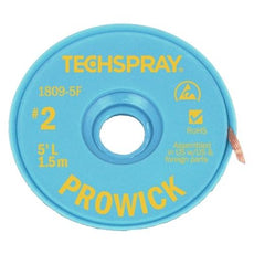 Techspray Pro Wick Yellow #2 Braid - 5' AS - 1809-5F