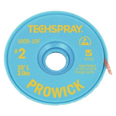 Techspray Pro Wick Yellow #2 Braid - 10' AS - 1809-10F