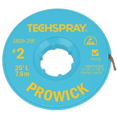 Techspray Pro Wick Yellow #2 Braid - 25' AS - 1809-25F