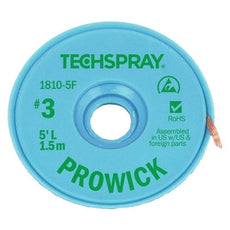 Techspray Pro Wick Green #3 Braid - 5' AS - 1810-5F