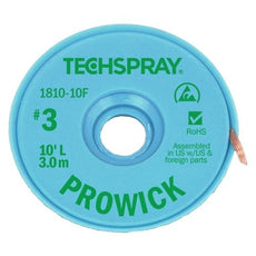 Techspray Pro Wick Green #3 Braid - 10' AS - 1810-10F