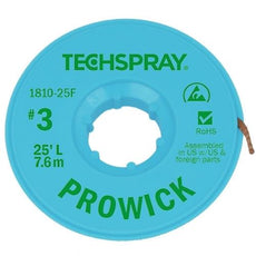 Techspray Pro Wick Green #3 Braid - 25' AS - 1810-25F