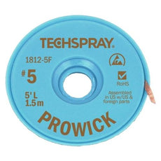 Techspray Pro Wick Brown #5 Braid - 5' AS - 1812-5F
