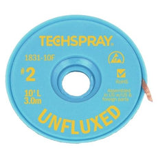 Techspray Unfluxed Yellow #2 Braid - 10' AS - 1831-10F