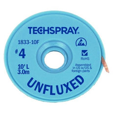 Techspray Unfluxed Blue #4 Braid - 10' AS - 1833-10F